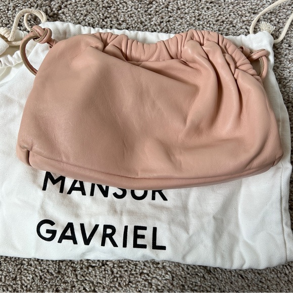 Mansur Gavriel Mini Lambskin Cloud Clutch Bag Color Puff - Picture 7 of 9